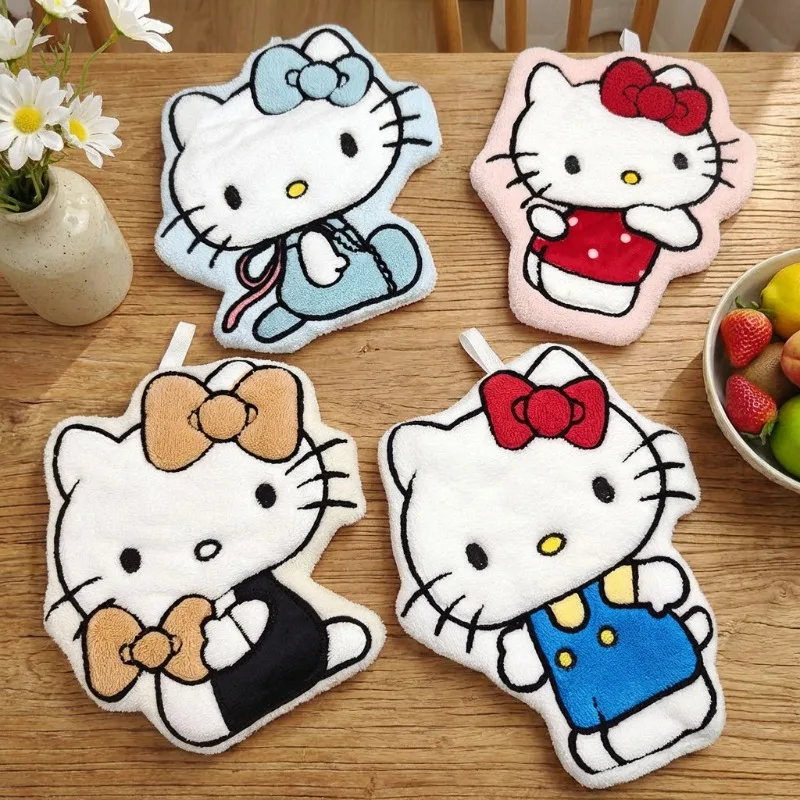 Cleanser Face - Handtuch mit Cartoon-Katzenmuster, Kawaii, weich, saugfähig,
