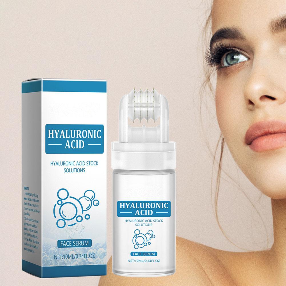 Face Moisturizer - Hyaluronsäure-Gesichtsserum 10ml mit Roll-Applikator, Feuchtigkeitsspendendes, Leichtes