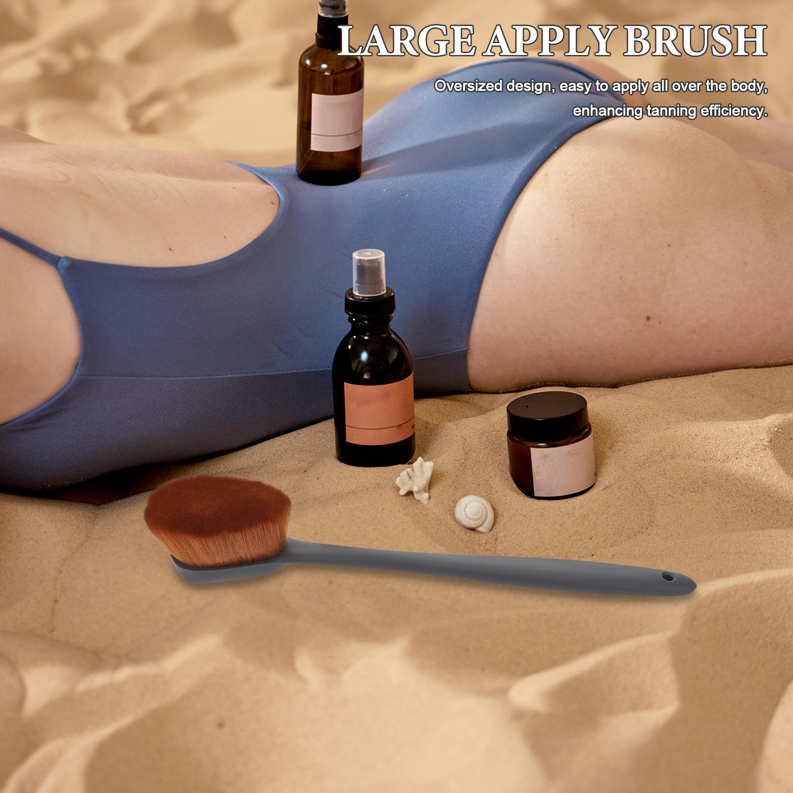 Body Lotion - Extra Großer Selbstbräuner-Körperpinsel, Rücken-Lotion-Applikator, Creme-Applikator für