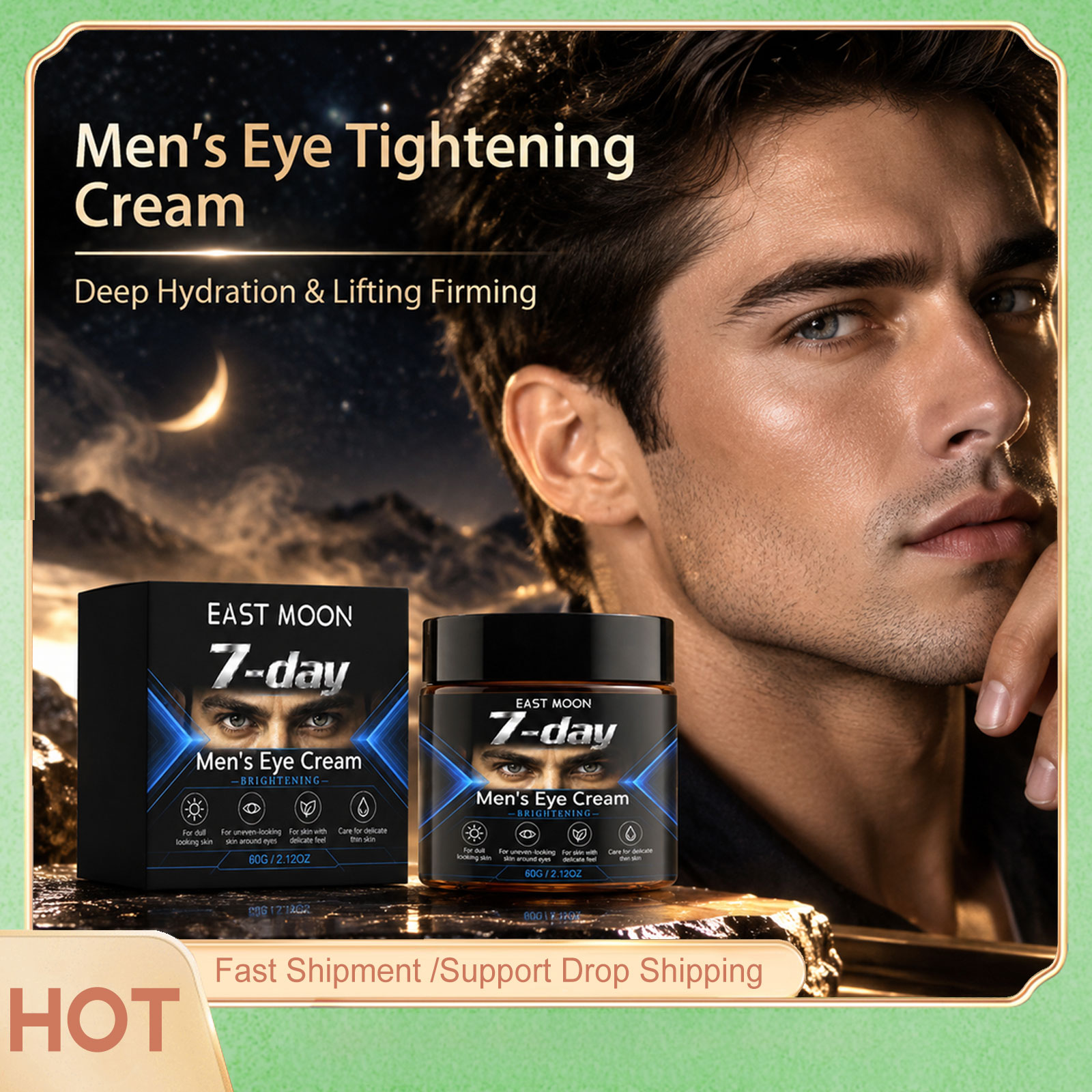 Retinol Cream - East Moon Man Augencreme zur Reduzierung
