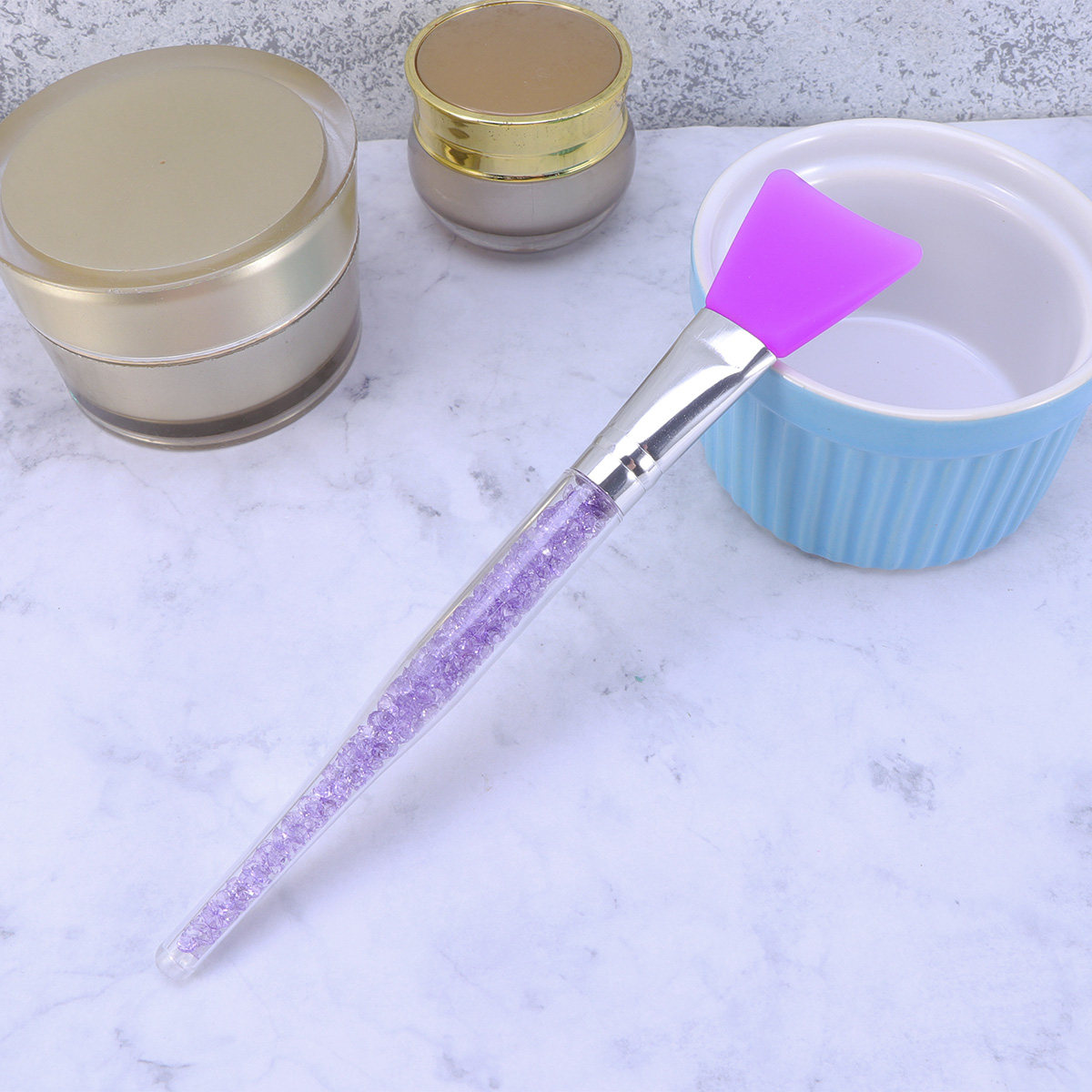 Face Mask Skincare - Professioneller Kristallstab-Applikator für Gesichtsmasken, Seren, Peelings