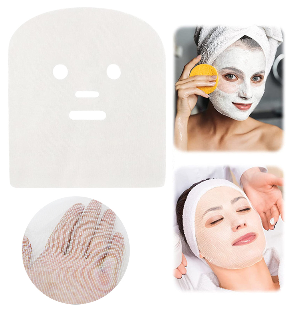 Face Mask Skincare - 100/300 Stück Gaze-Gesichtsmaske, professionelle vorgeschnittene Gaze-Gesichtsmaske,