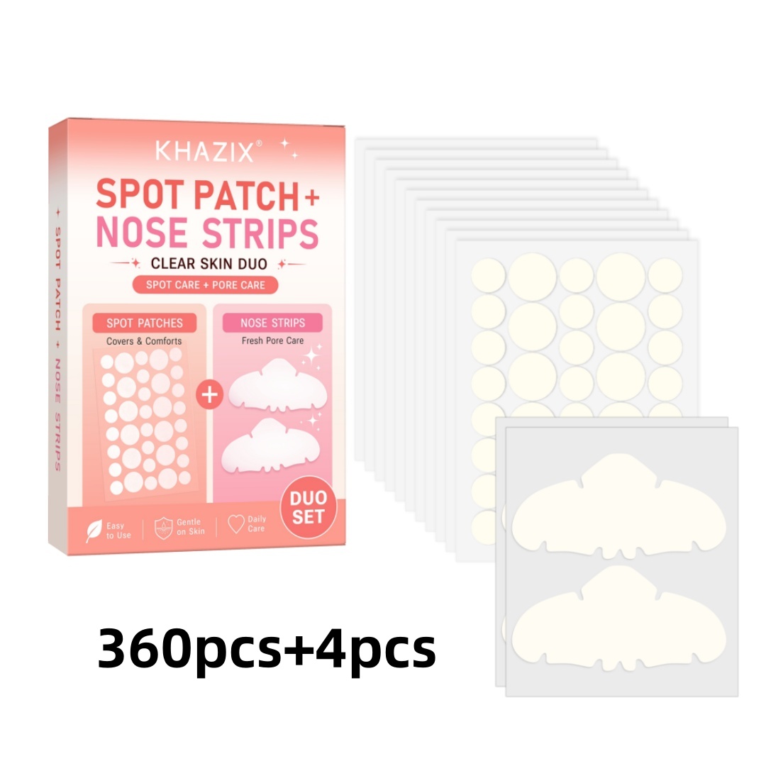 Face Oil - 364-teiliges Nasenporen- und Akne-Pflaster-Kombipaket – Doppelt