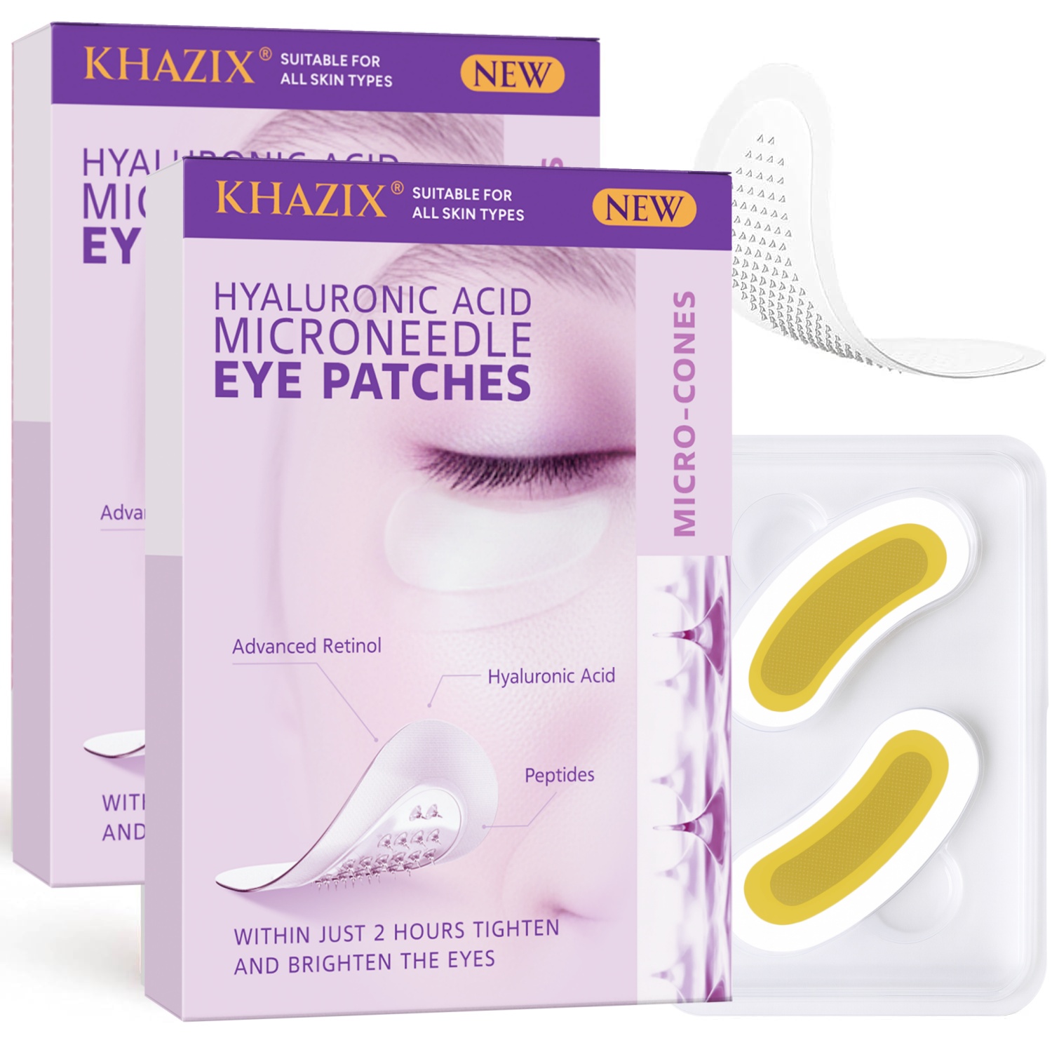 Skincare China - Hyaluronsäure-Retinol-Mikronadel-Augenpads, straffende Peptide zur Hautreparatur, für