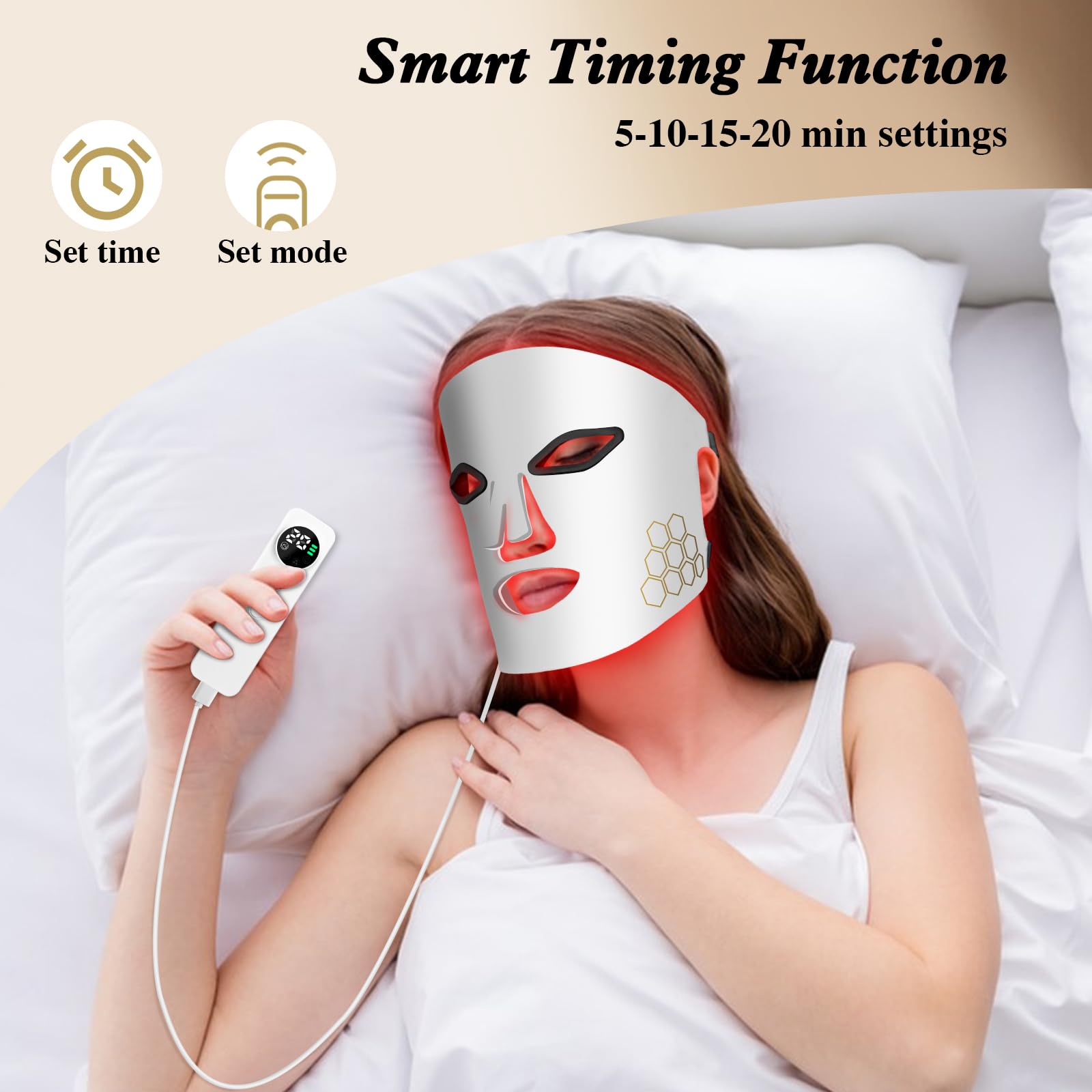 Hello Face LED-Gesichtsmaske,  – Skincare Glowing Bewertung und Preis