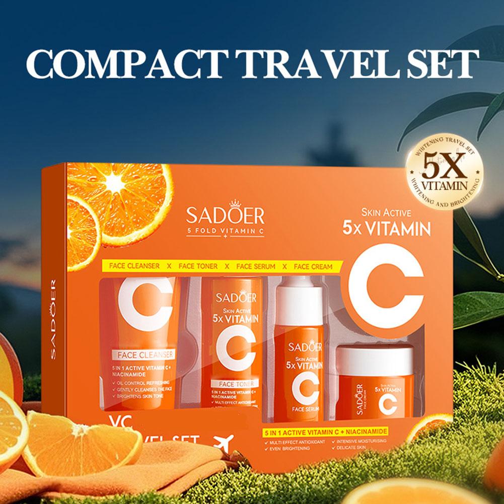 SADOER 4-teiliges Gesichtscrem – Vitamin C Serum Bewertung und Preis
