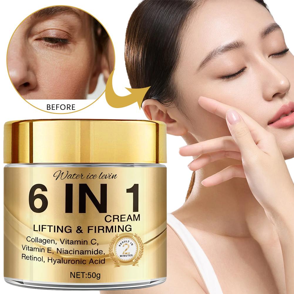 6 IN 1 Kollagen-Gesichtscreme, – Vitamin C Serum Bewertung und Preis