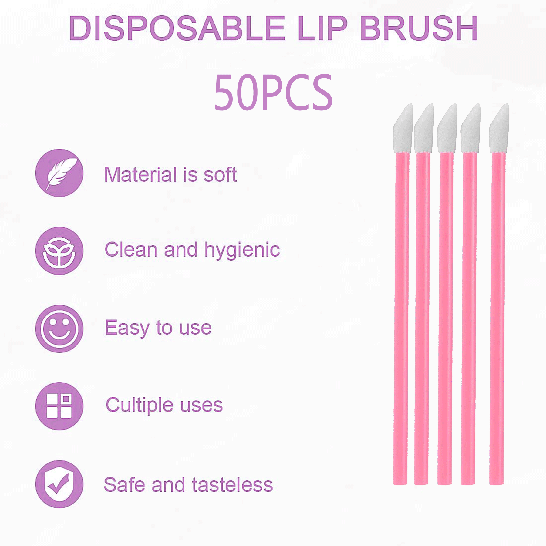 50 Pcs Einweg Lip Pinsel Wimpe – Lip Balm Bewertung und Preis