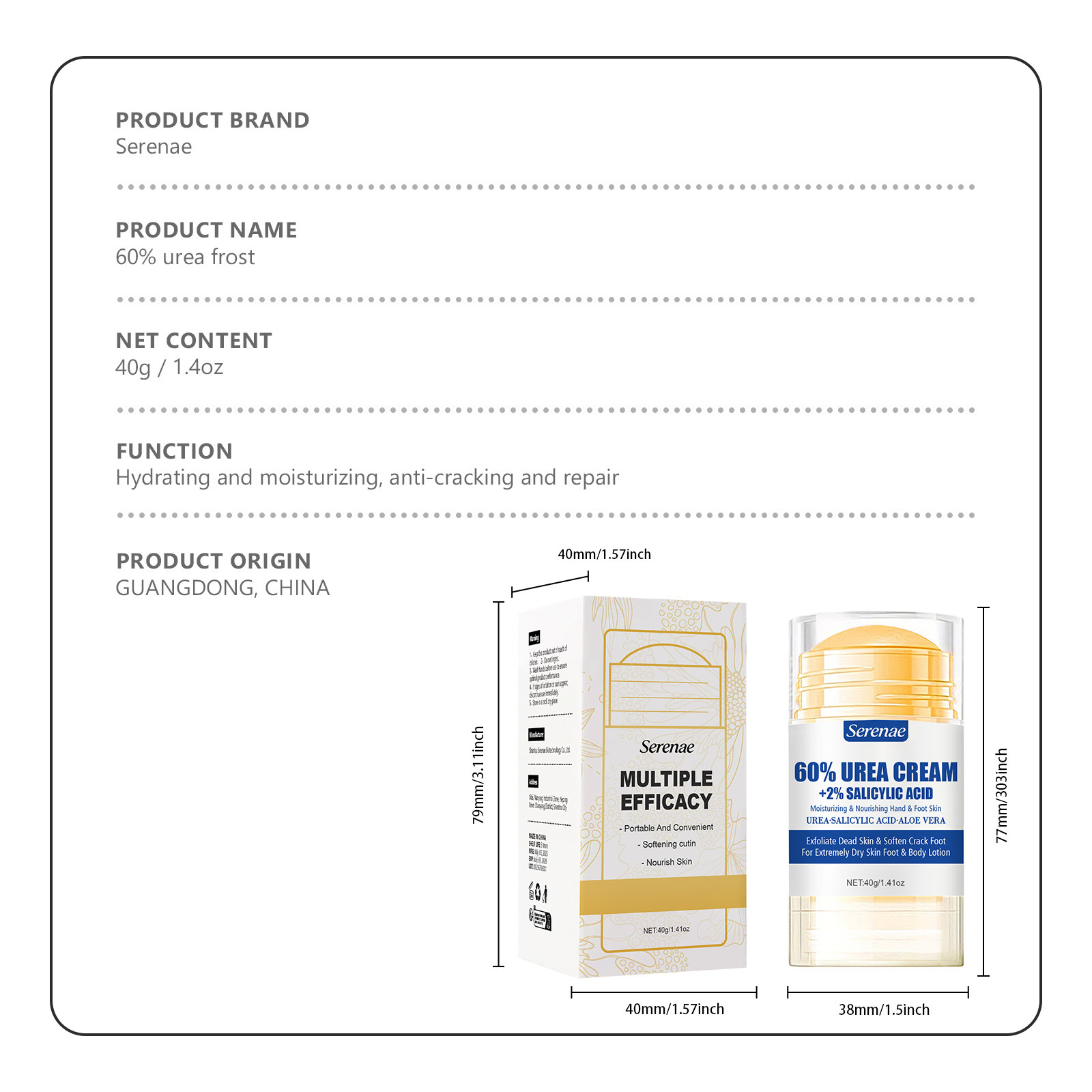 60% Urea Fußcreme + 2% Salicyl – Urea Foot Cream Bewertung und Preis