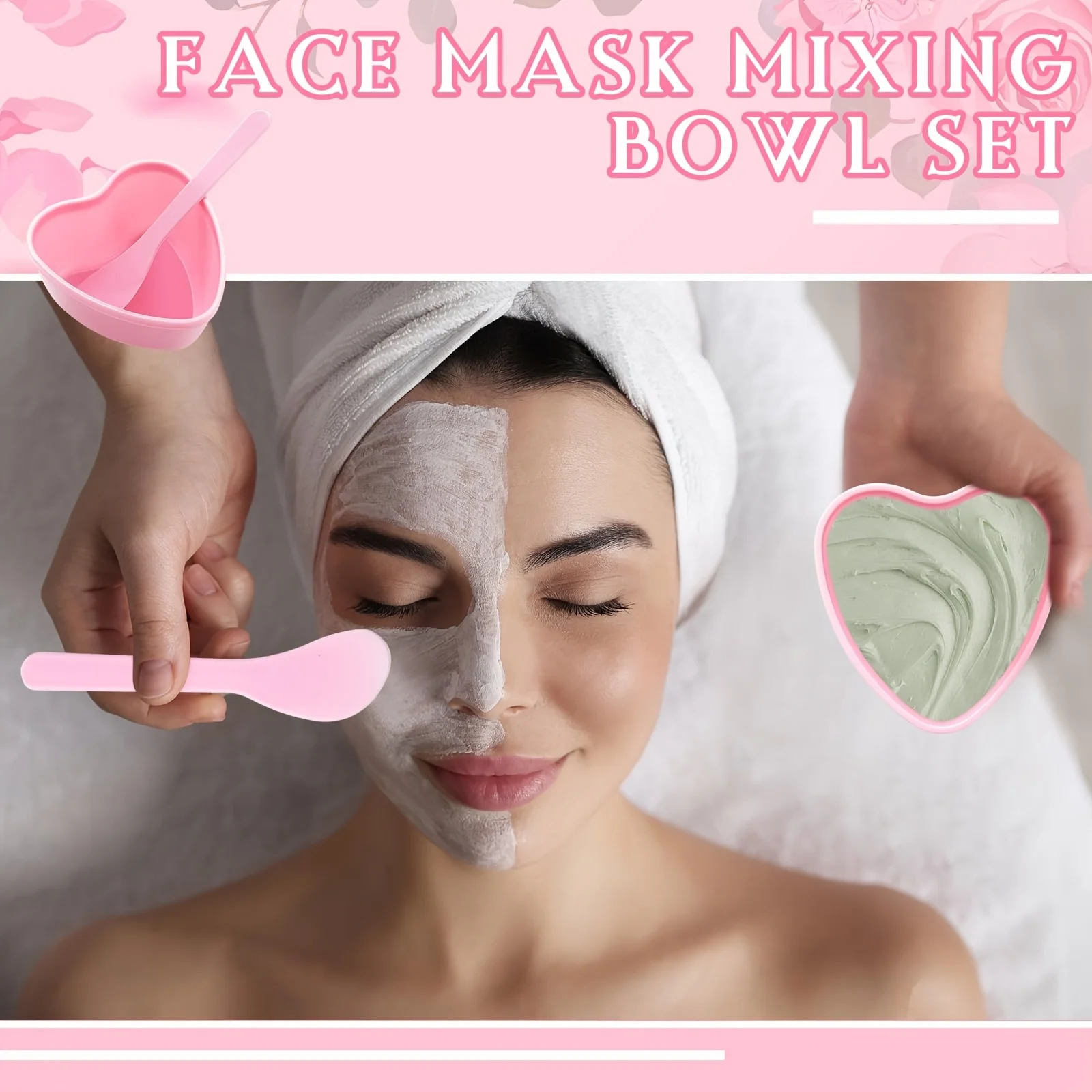6-teilige rosa herzförmige Ges – Face Mask Skincare Bewertung und Preis