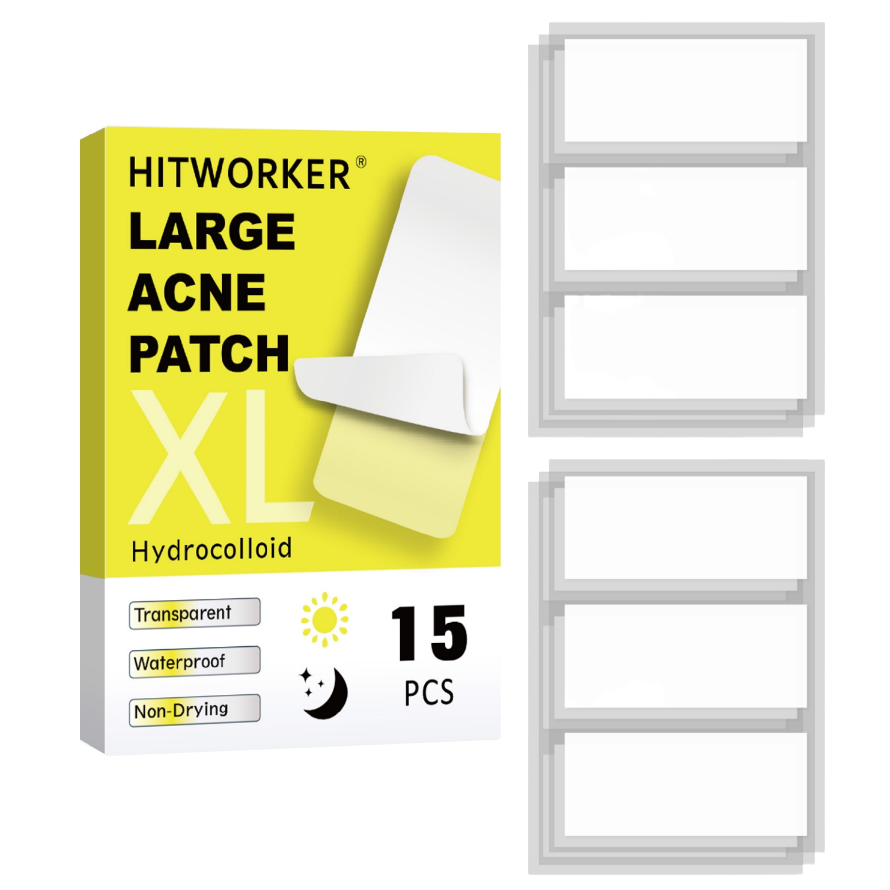 15 große, lange Akne-Pflaster. – Face Oil Bewertung und Preis