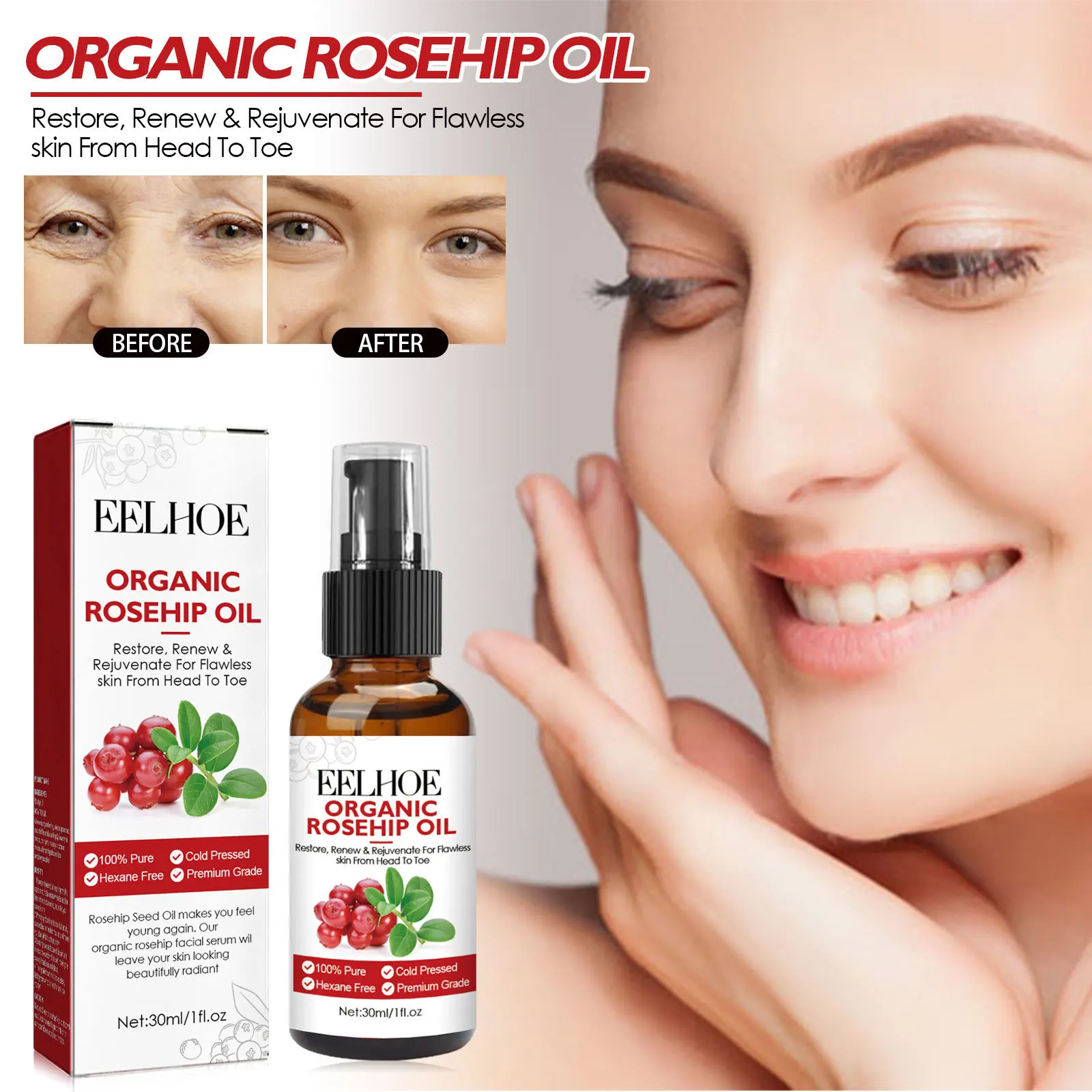 30 ml Hagebuttenöl-Gesichtsser – Face Oil Rosehip Bewertung und Preis